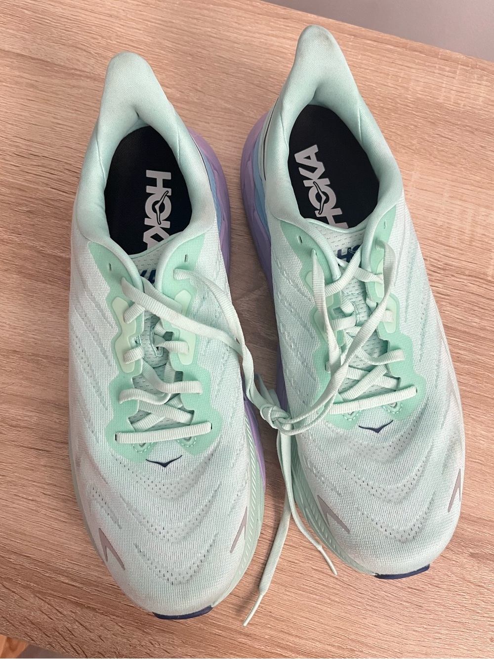 Hoka One One Arahi 6 Women's Running Shoes Sunlit Ocean Mint Lilac Size 11